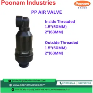 PP Air Valve 1.5, 2 inch